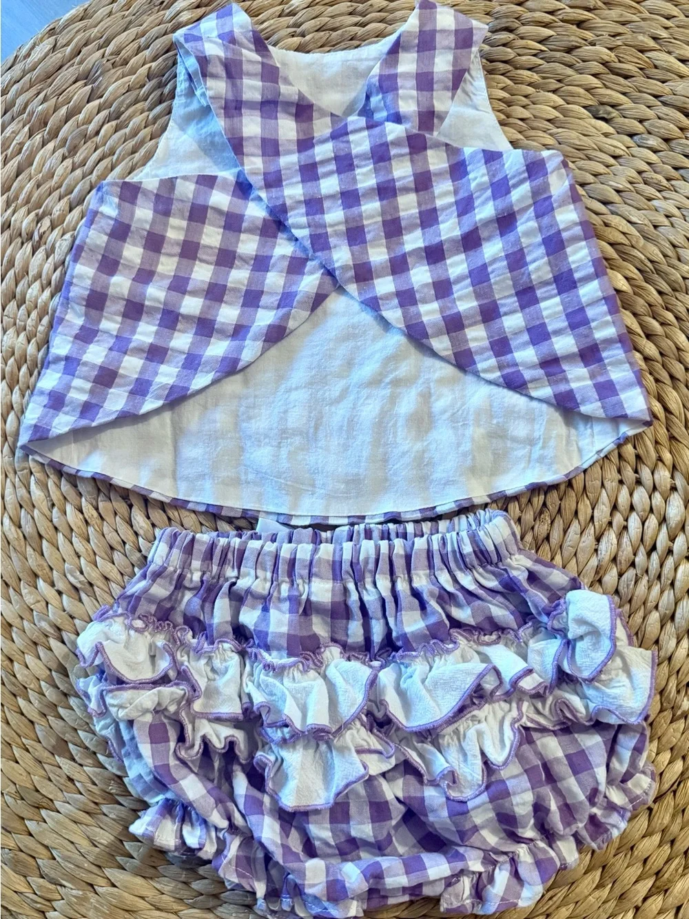 Lil Cactus Gingham Set Sz 18-24 Months